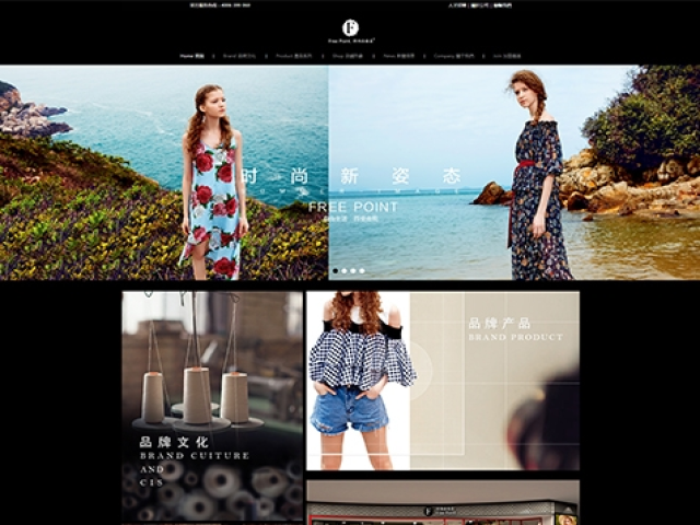 香港自由點服飾有限公司網(wǎng)站建設項目